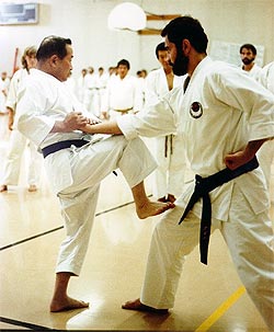 Madani trains with Master Nakayama